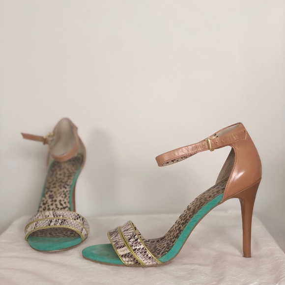 Jessica Simpson Leopard multicolour heels - Picture 5 of 11